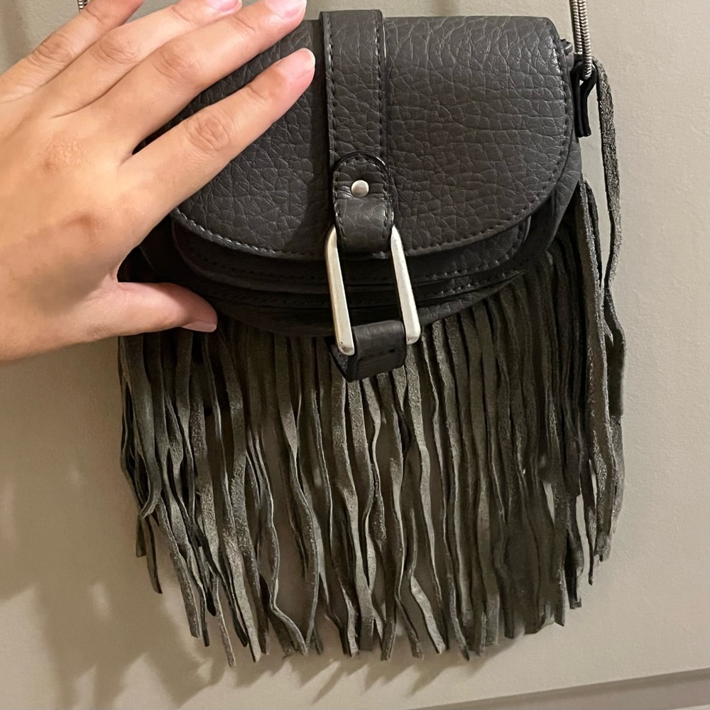 Mini DV Fringe Crossbody